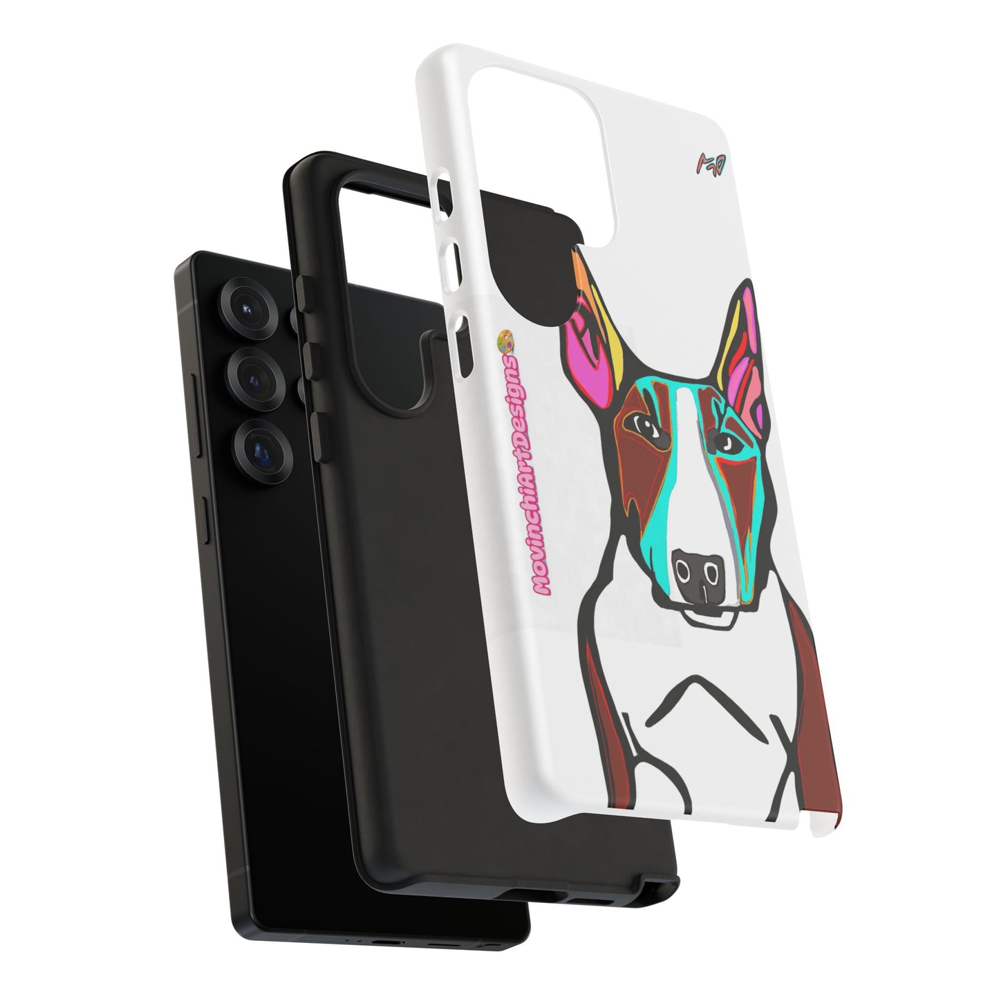 MR Bull Terrier Phone Case — Colorful Pop Art Tough Cases for Dog Lovers