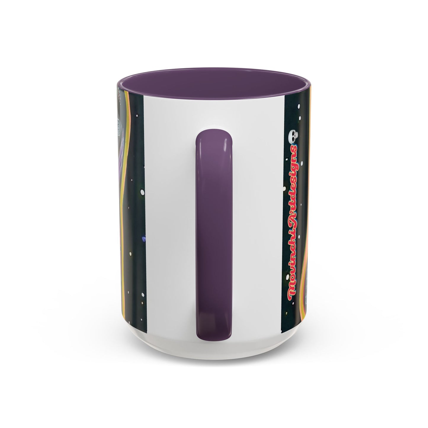 VINCENT Skull Pop Art Accent Coffee Mug — Colorful Neon Tribal Skull Design (11/15oz)