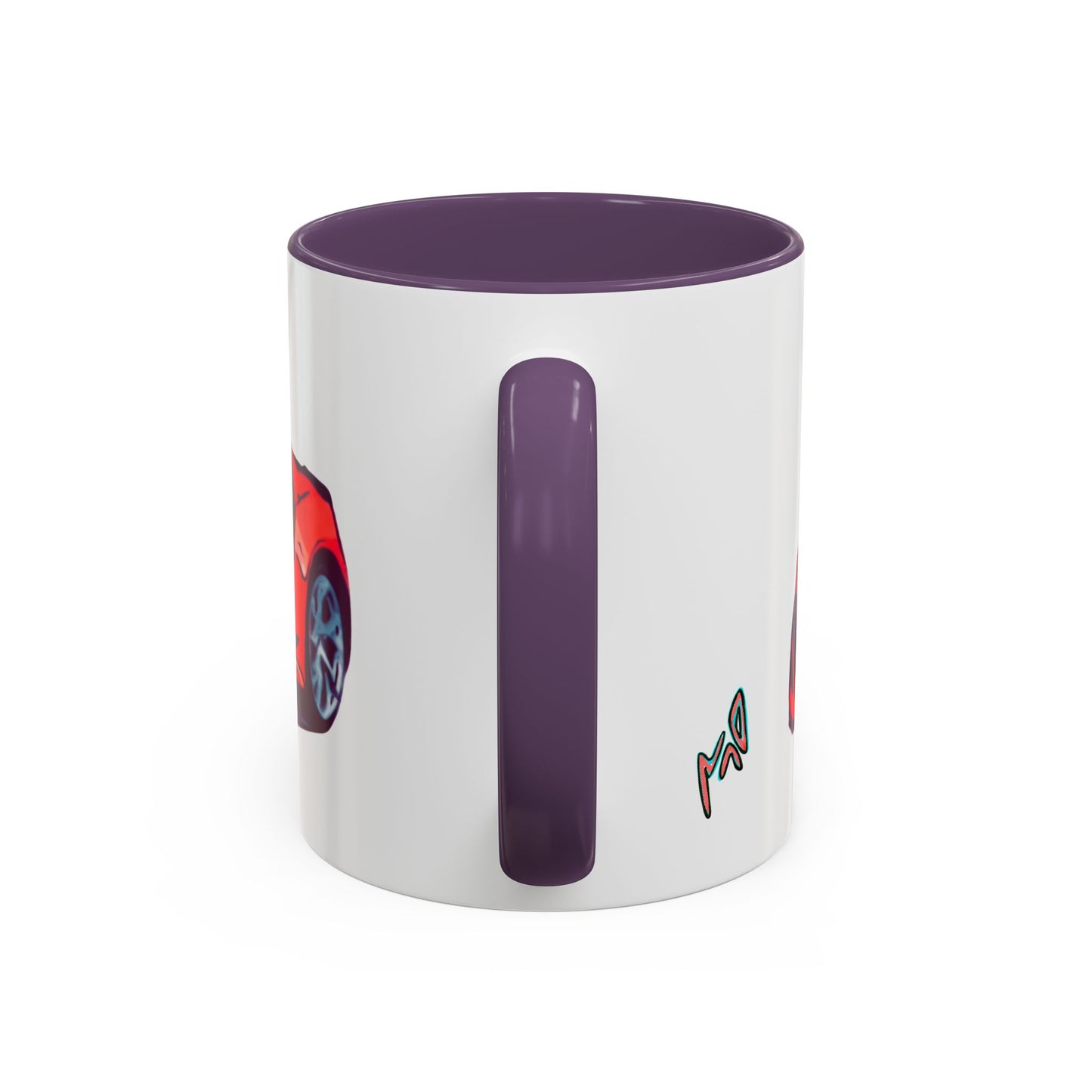 Red NSX Supercar Accent Coffee Mug — MovinchiArtDesigns Sports Car Graphic