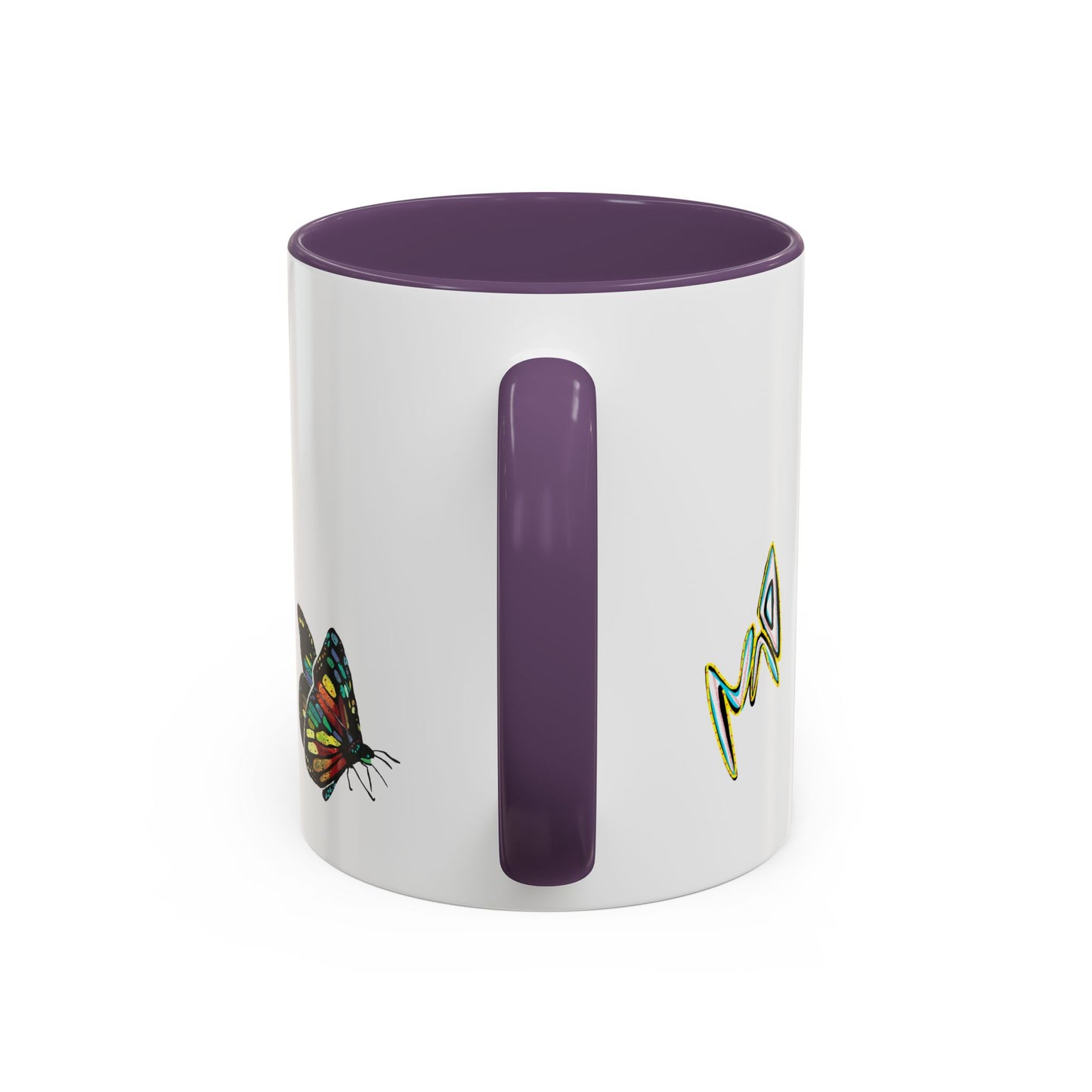 Colorful Butterfly Coffee Mug — Vibrant Monarch Art Accent Mug (11/15oz)