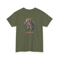 Graphic Tee — Colorful CRAZY TUNA  Illustration Back Print Tee