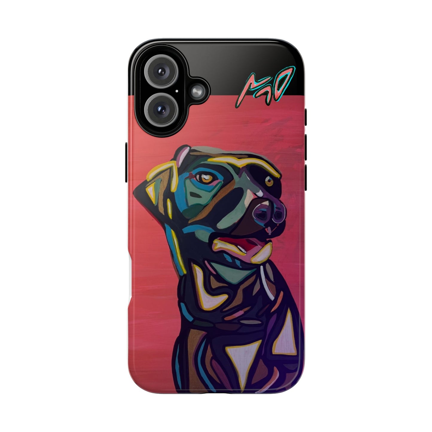 Colorful Pit LABRADOR Tough Phone Case — Vibrant Pop Art Dog Design