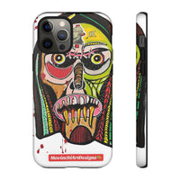 KUNTA.  Abstract Tribal Skull Phone Case — Colorful Street Art Protective Cover