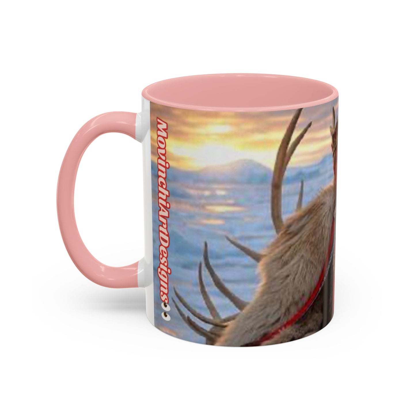KING OF THE WORLD Royal Portrait Accent Coffee Mug – King in Fur Coat Design (11/15oz)
