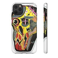 VINCENT.  Skull Riot Phone Case – Colorful Abstract Horror Art Protective Cover