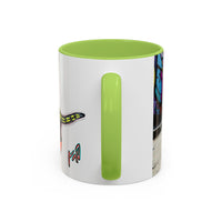 Colorful Pop Art Dog Accent Coffee Mug — Vibrant French Bulldog Design (11/15 oz)