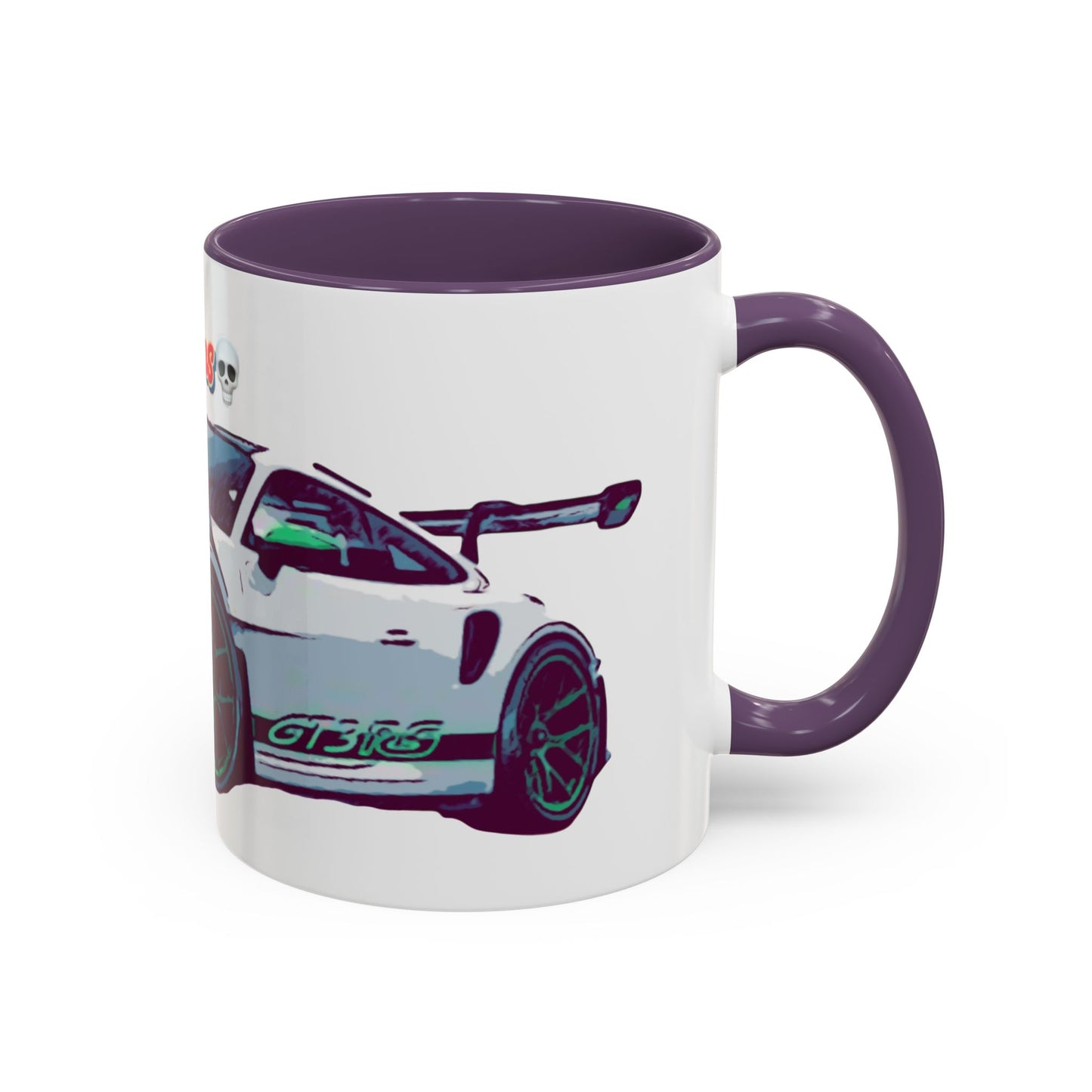 Porsche GT3 Cup Accent Coffee Mug – Racing Car Graphic 11/15oz