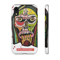 KUNTA.  Abstract Tribal Skull Phone Case — Colorful Street Art Protective Cover