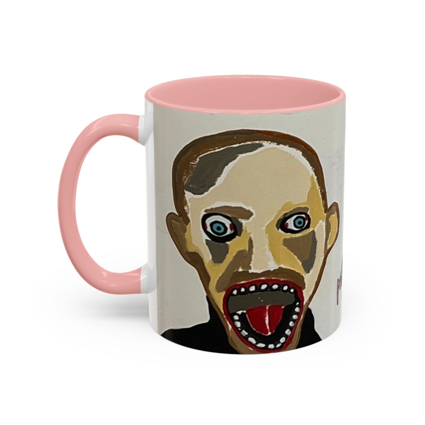 3 amigos Creepy Masked Faces Accent Coffee Mug – Horror Art 11/15oz