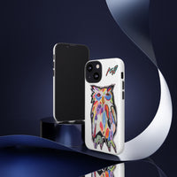 Colorful Owl Phone Case — Artistic Owl Illustration Tough Case