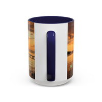 Sunset Harbor Coffee Mug — Golden Beach Sunrise Accent Mug (11/15oz)