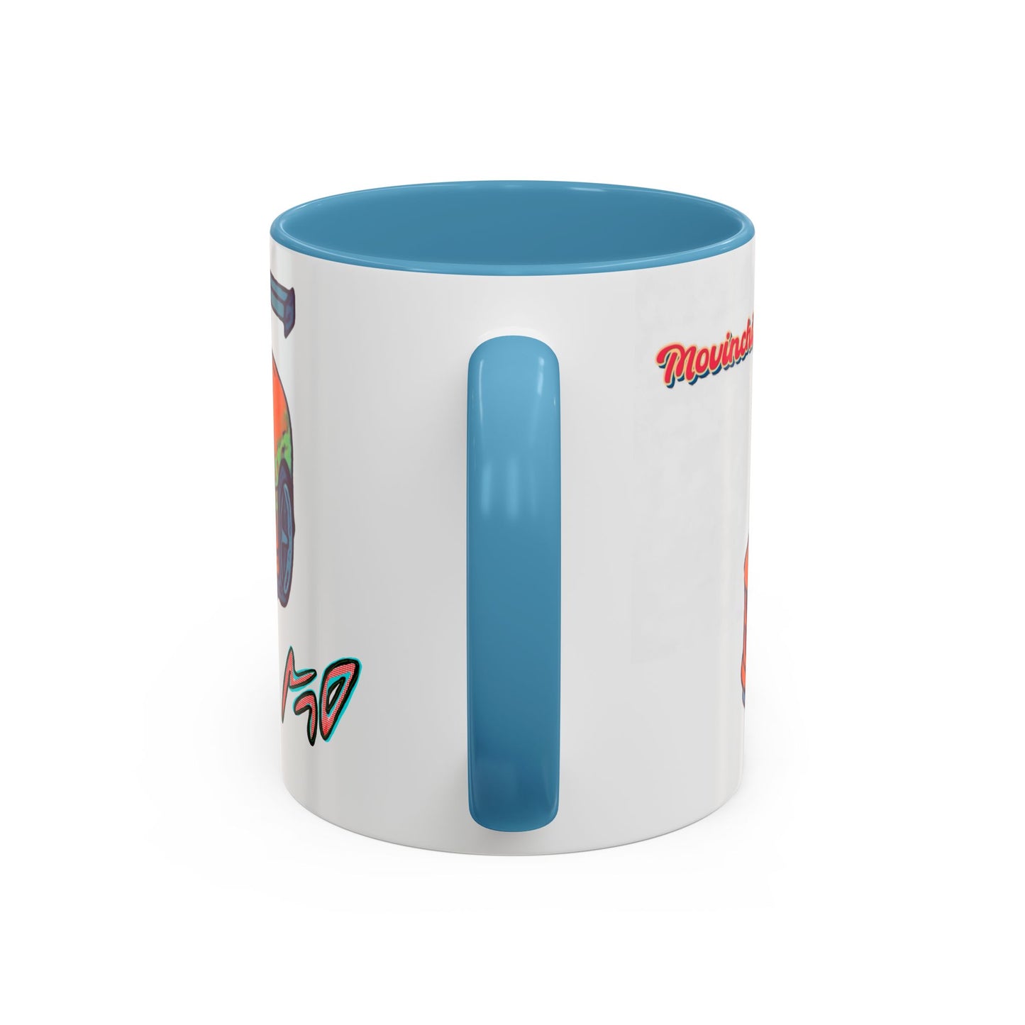 Racing Supra Accent Coffee Mug (11/15oz) — Orange Drift Car Design
