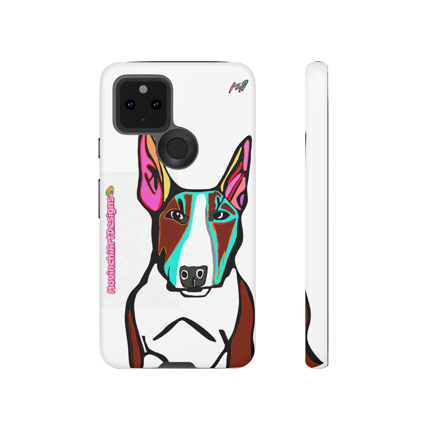 MR Bull Terrier Phone Case — Colorful Pop Art Tough Cases for Dog Lovers