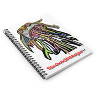 CRAZY TUNA Art Spiral Notebook — Colorful Drip Illustration Ruled Journal