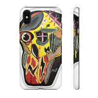 VINCENT.  Skull Riot Phone Case – Colorful Abstract Horror Art Protective Cover