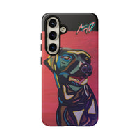 Colorful Pit LABRADOR Tough Phone Case — Vibrant Pop Art Dog Design