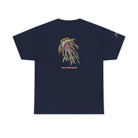 Graphic Tee — Colorful CRAZY TUNA  Illustration Back Print Tee