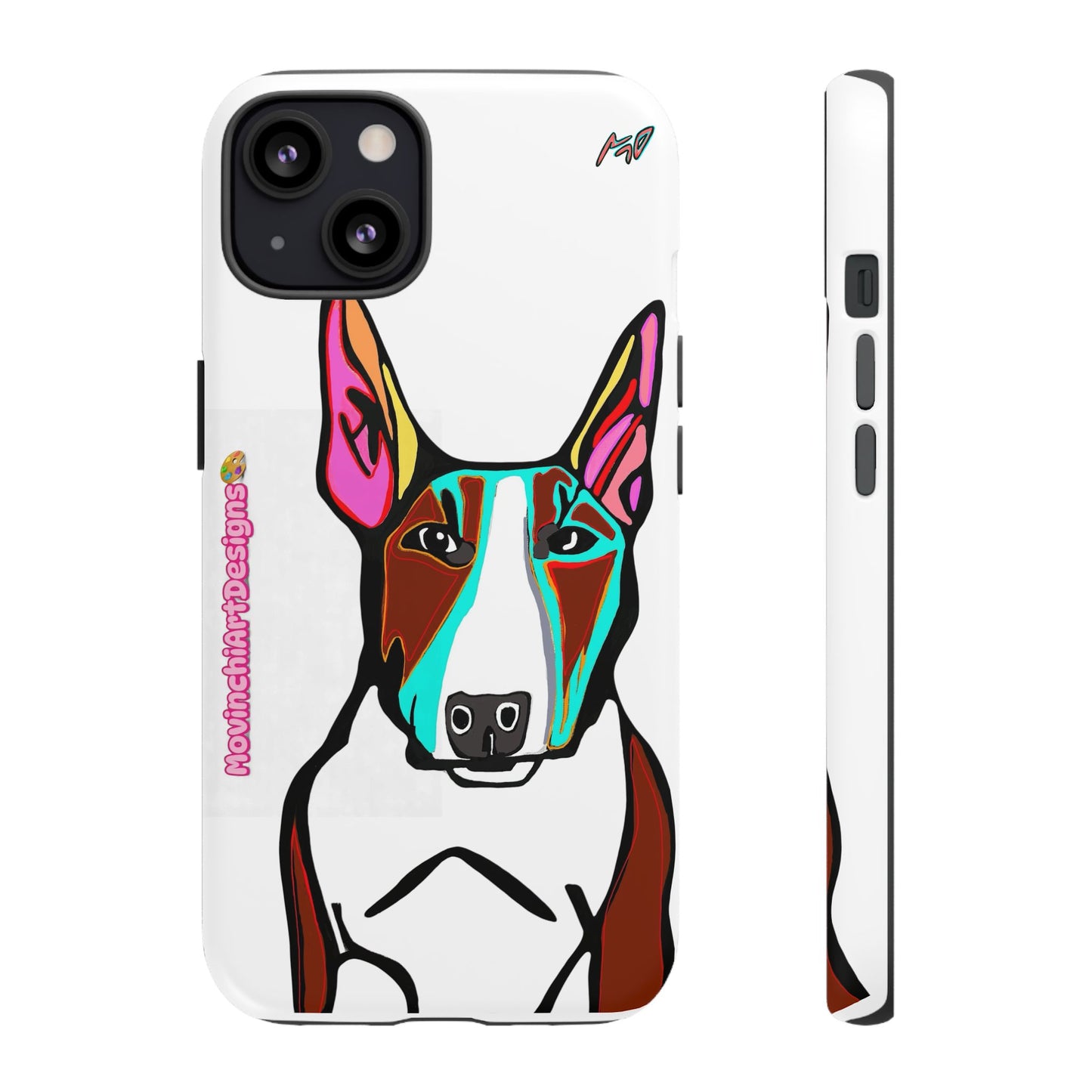 MR Bull Terrier Phone Case — Colorful Pop Art Tough Cases for Dog Lovers
