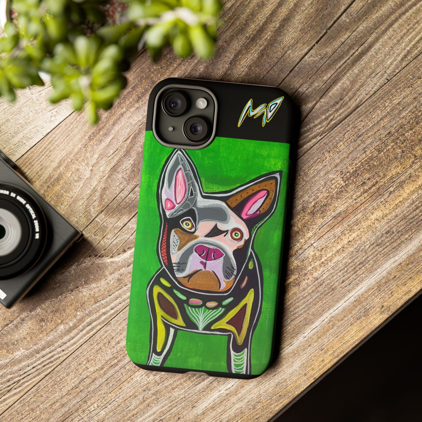 FRENCHIE  Art Phone Case – Colorful Pop Dog iPhone Cover