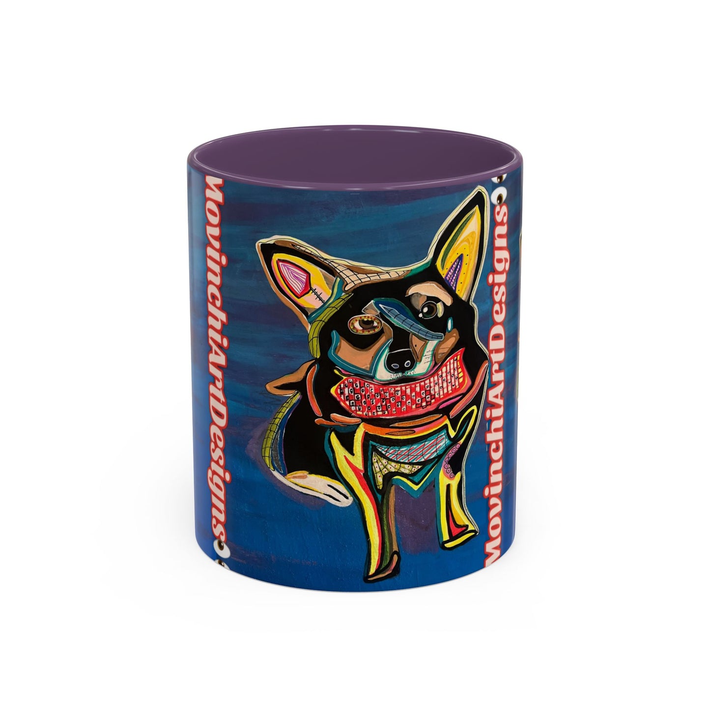 Chihuahua Art Coffee Mug – Colorful Pop‑Art Dog Accent Mug (11/15 oz)