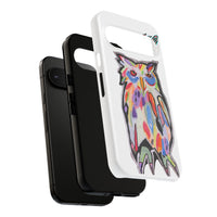 Colorful Owl Phone Case — Artistic Owl Illustration Tough Case
