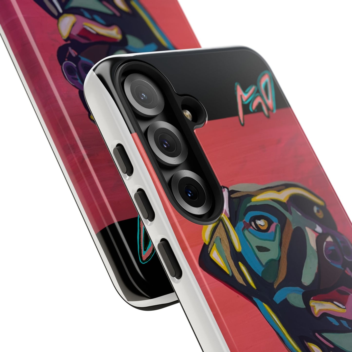 Colorful Pit LABRADOR Tough Phone Case — Vibrant Pop Art Dog Design
