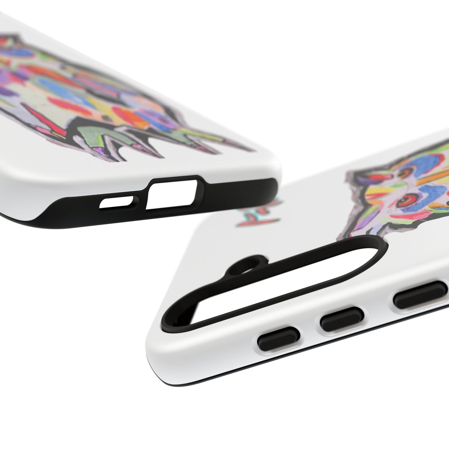 Colorful Owl Phone Case — Artistic Owl Illustration Tough Case