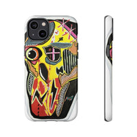 VINCENT.  Skull Riot Phone Case – Colorful Abstract Horror Art Protective Cover