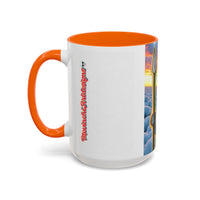 Surreal VINCENT Tribal Warrior Accent Coffee Mug — Colorful Skull Art 11/15oz