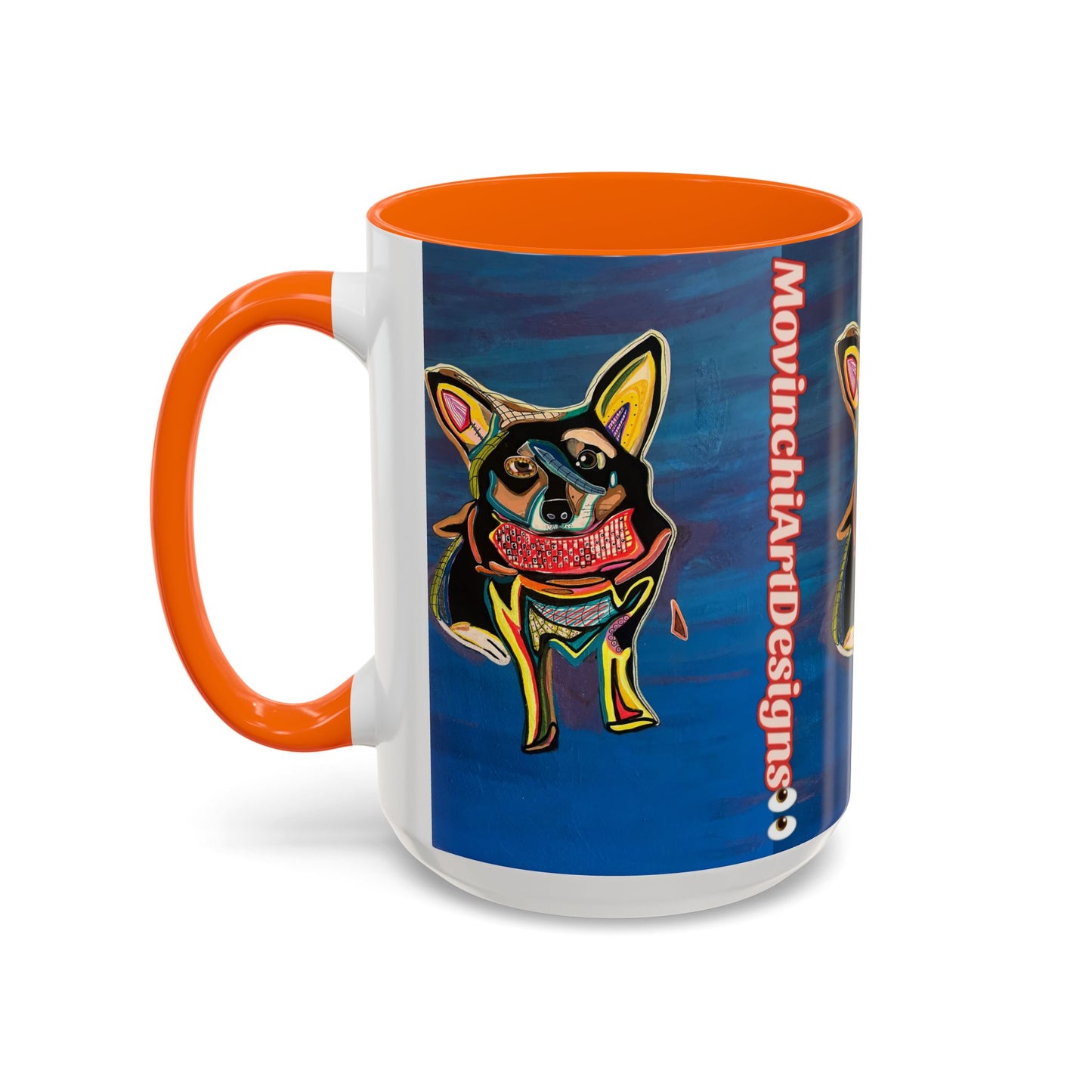 Chihuahua Art Coffee Mug – Colorful Pop‑Art Dog Accent Mug (11/15 oz)