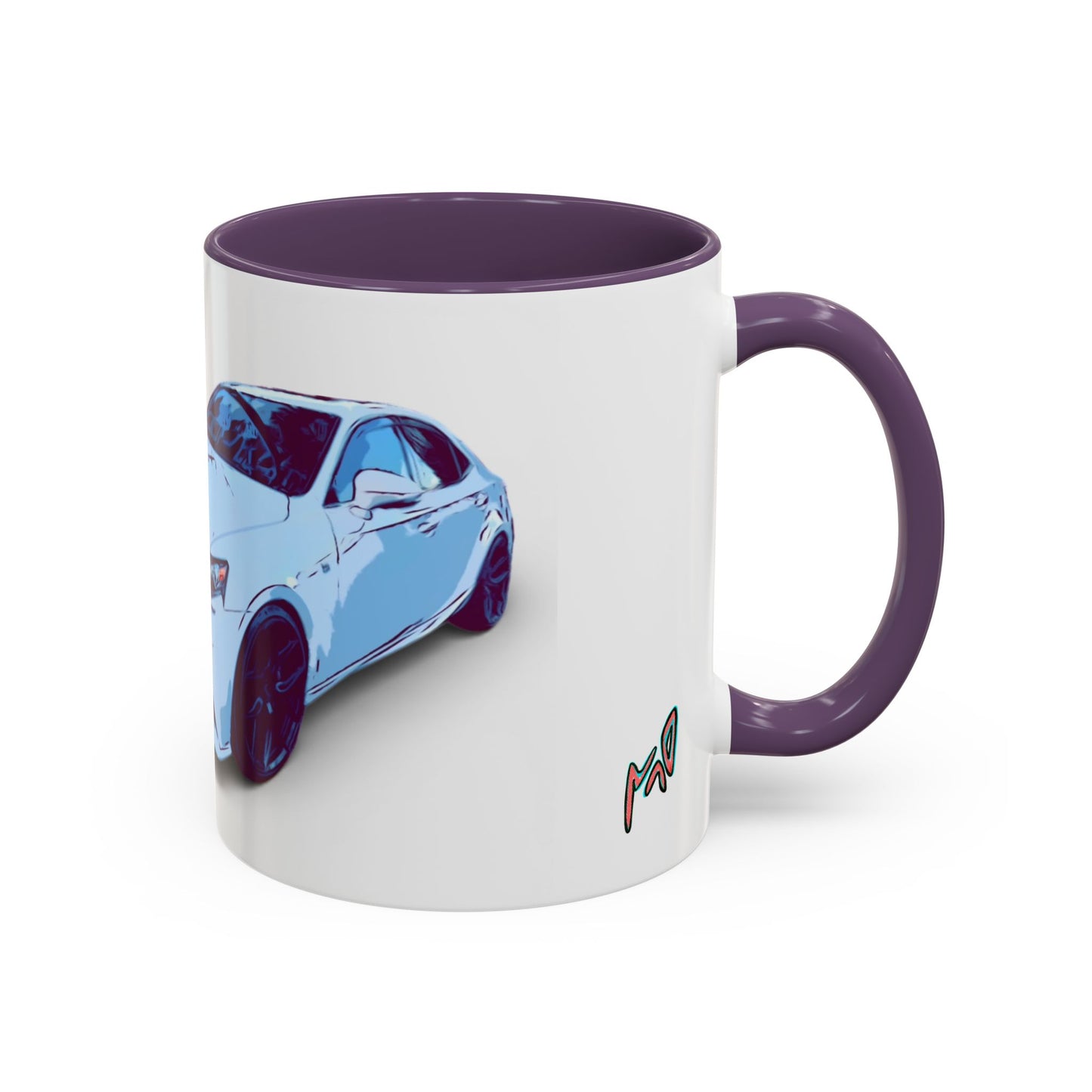 IS300 Car Lover Accent Coffee Mug – White Sports Sedan Design (11oz & 15oz)
