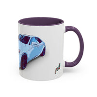 IS300 Car Lover Accent Coffee Mug – White Sports Sedan Design (11oz & 15oz)