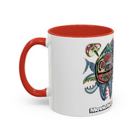 Colorful Shark Attack  Fish Accent Coffee Mug — Bold Nautical Art 11/15oz
