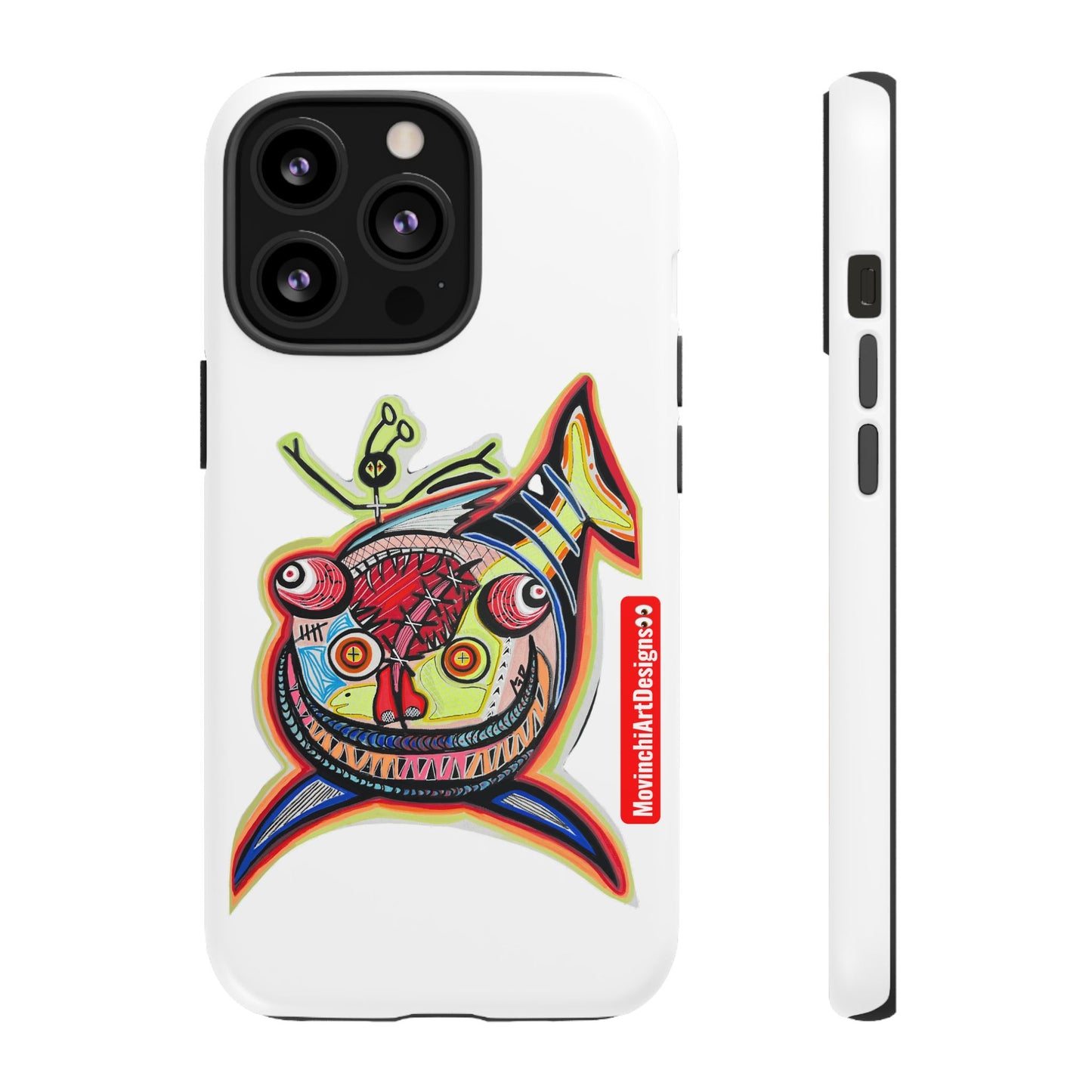 Phone Case — Colorful Abstract PARASITE  Fish Art Tough Cases