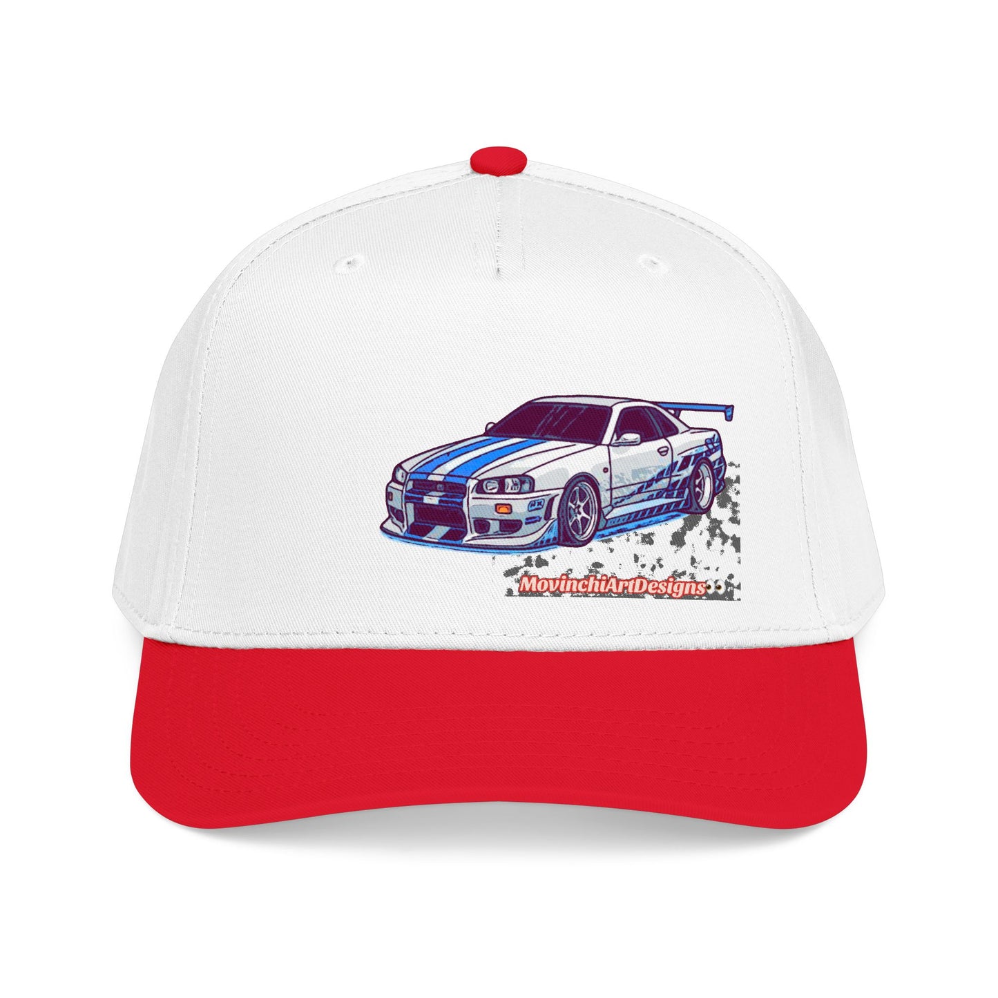 Racing Skyline Embroidered Cap — Vintage GT Sports Car Hat