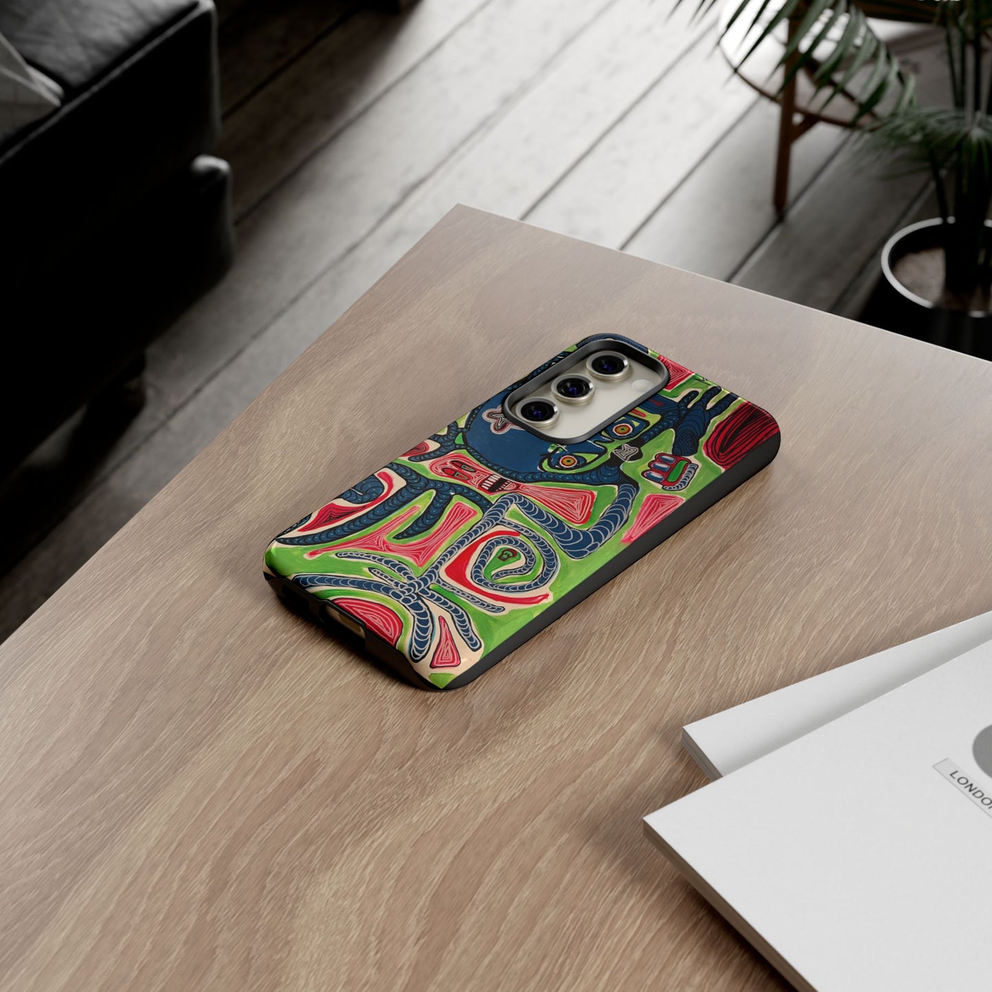 Abstract AFTERLIFE Phone Case — Bold Psychedelic Music Art