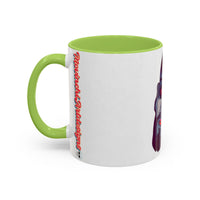 Edgy 3x  Horror Face Accent Coffee Mug (11/15oz) — 'ANAL 3X' Graphic