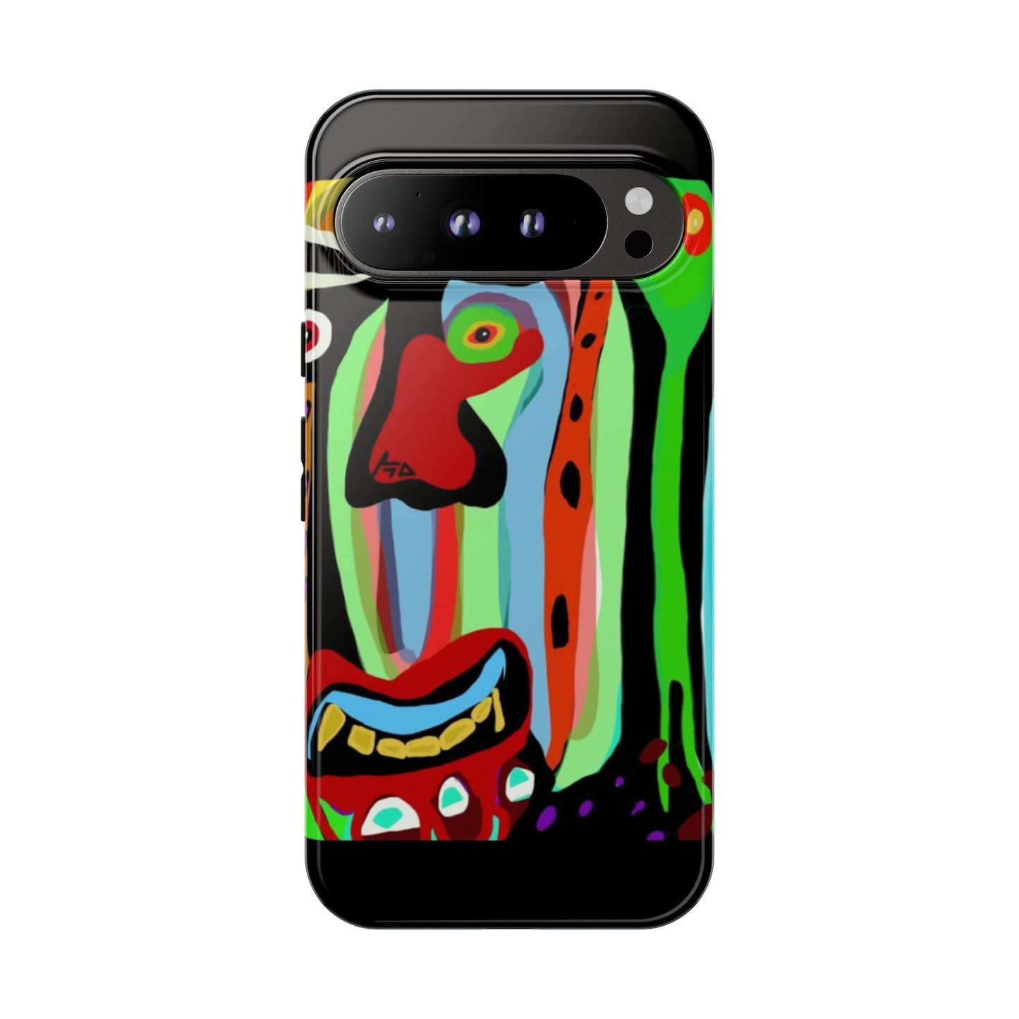 CRAZY.   Tribal Face Phone Case — Colorful Modern Art iPhone Cover