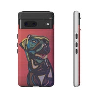 Colorful Pit LABRADOR Tough Phone Case — Vibrant Pop Art Dog Design
