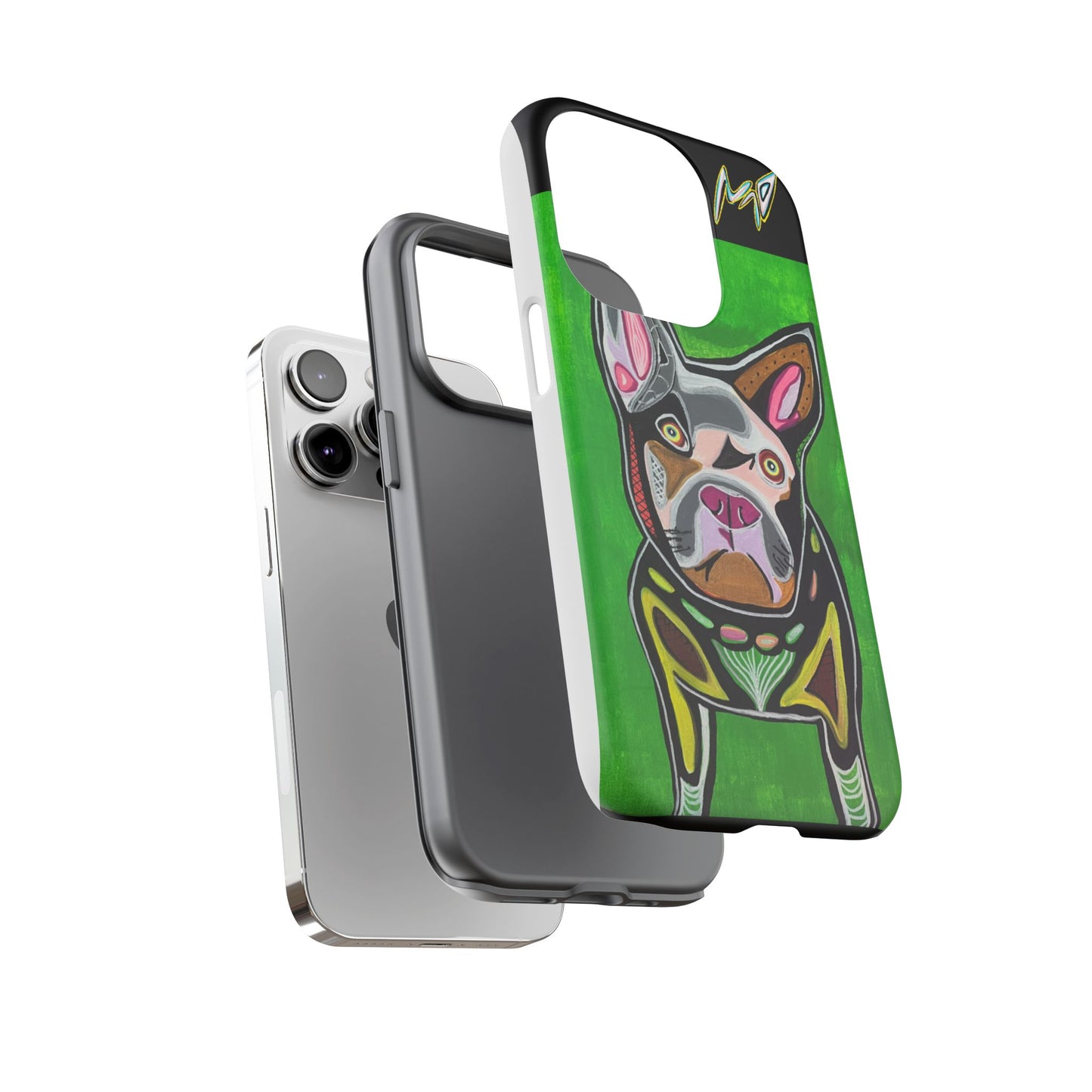 FRENCHIE  Art Phone Case – Colorful Pop Dog iPhone Cover