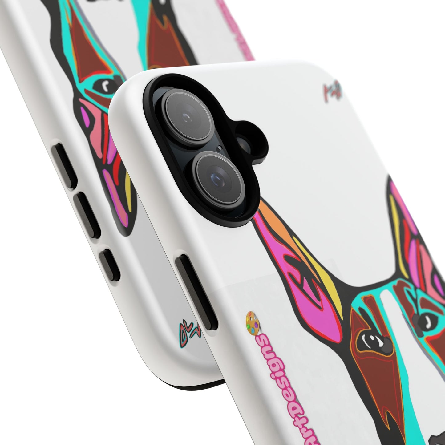 MR Bull Terrier Phone Case — Colorful Pop Art Tough Cases for Dog Lovers