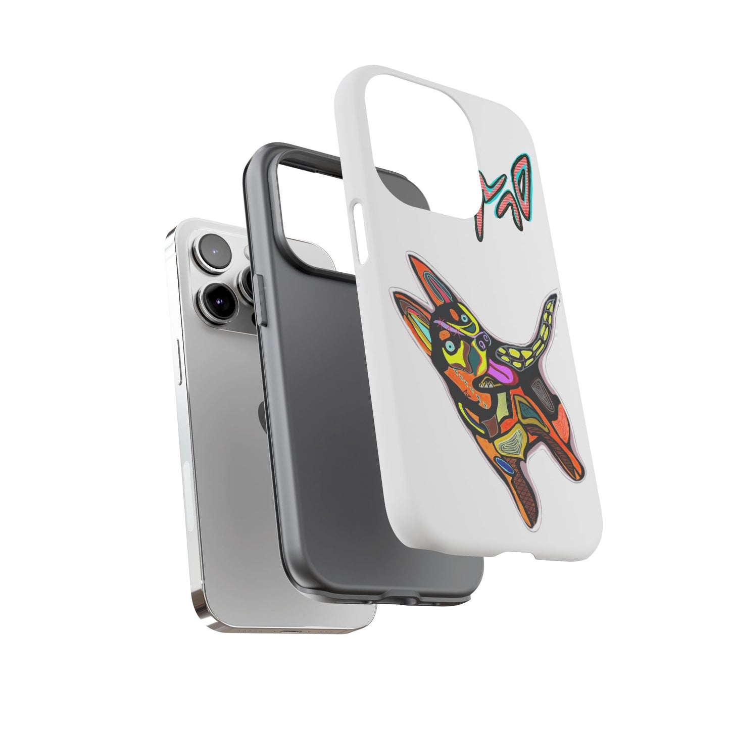 HUSKY  Colorful Abstract Dog Phone Case — 'MAD' Signature Protective Case