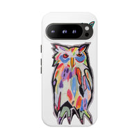 Colorful Owl Phone Case — Artistic Owl Illustration Tough Case