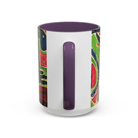 AFTER LIFE2.0  Abstract Neon Doodle Coffee Mug — Colorful Surreal Art Accent Mug (11/15oz)