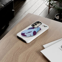 Melvin White Sports Car Phone Case - Retro Pop Art Supercar Protective Tough Case