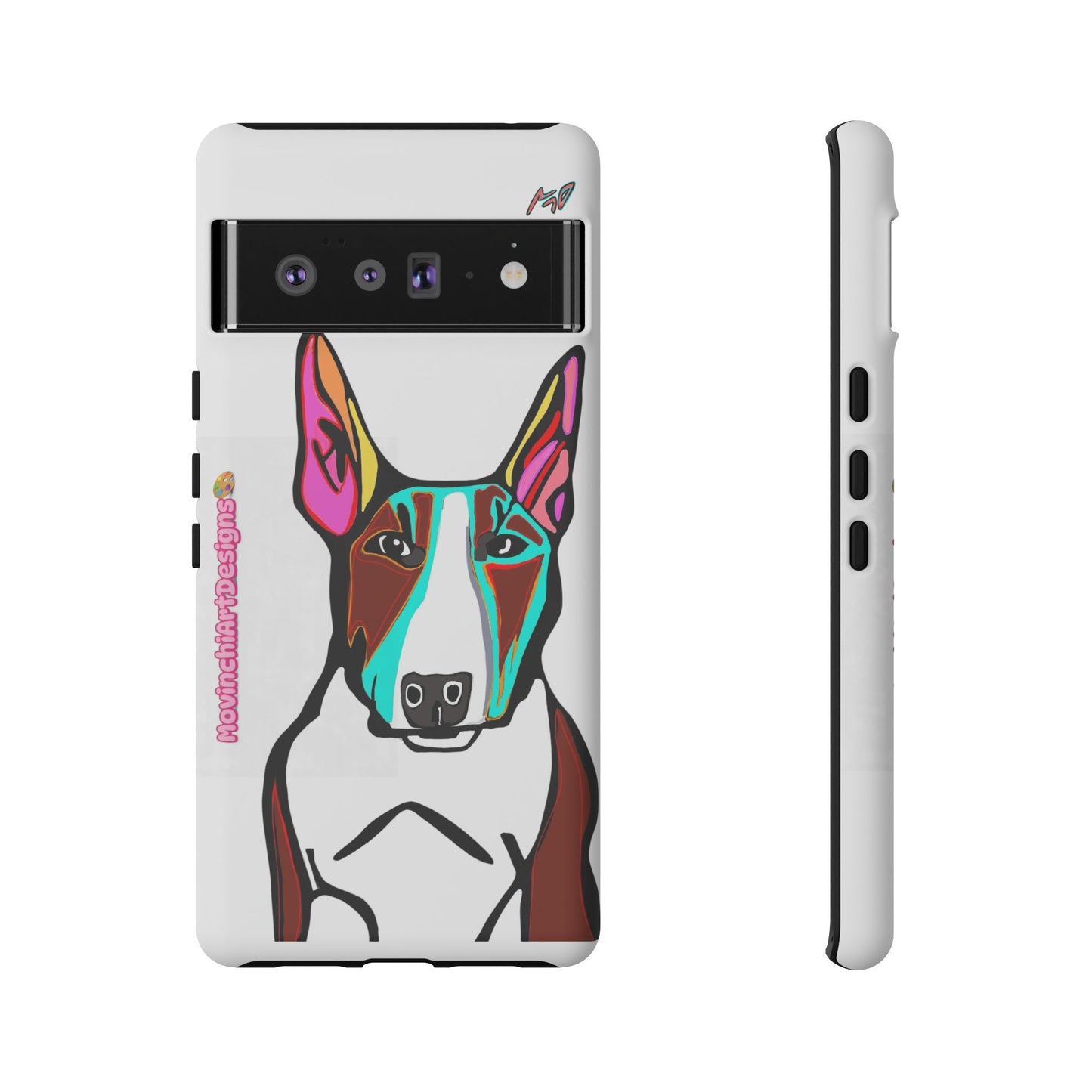 MR Bull Terrier Phone Case — Colorful Pop Art Tough Cases for Dog Lovers