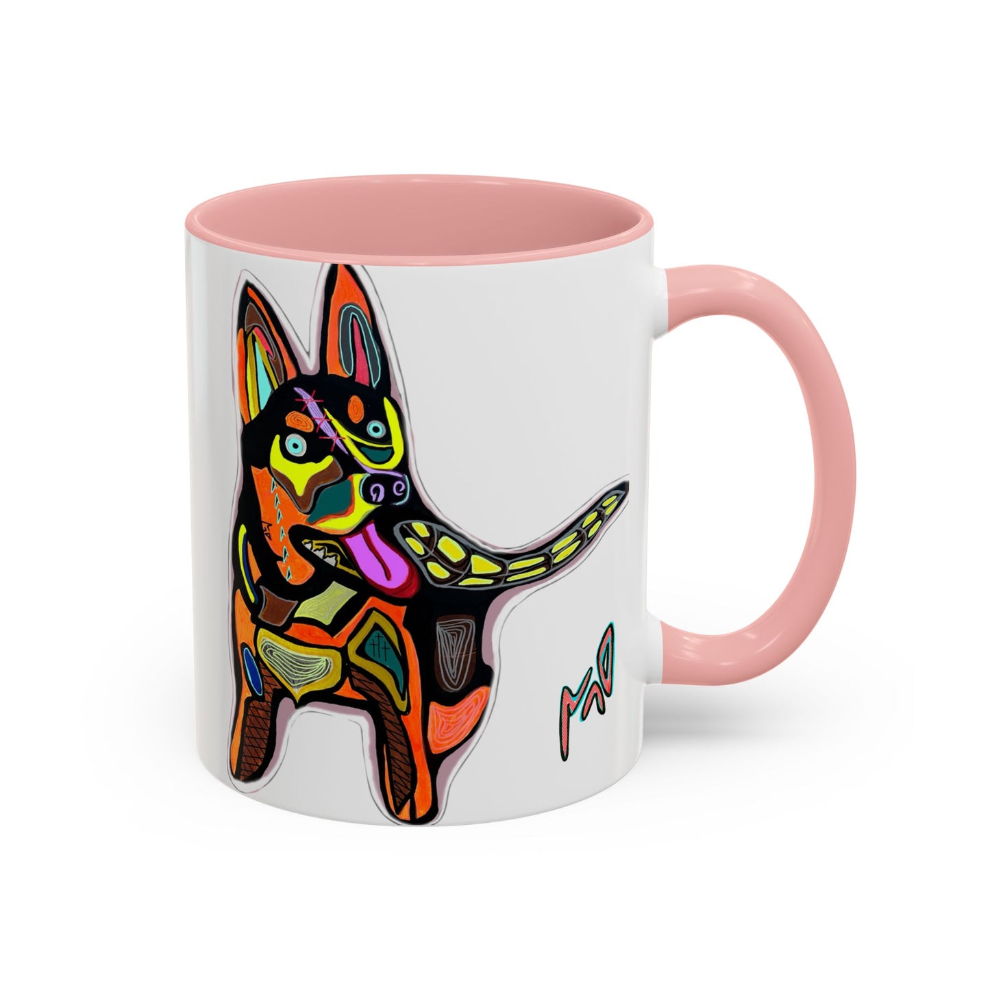 Colorful Pop Art Dog Accent Coffee Mug — Vibrant French Bulldog Design (11/15 oz)