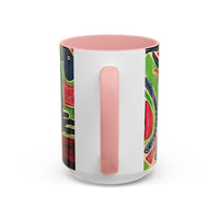 AFTER LIFE2.0  Abstract Neon Doodle Coffee Mug — Colorful Surreal Art Accent Mug (11/15oz)