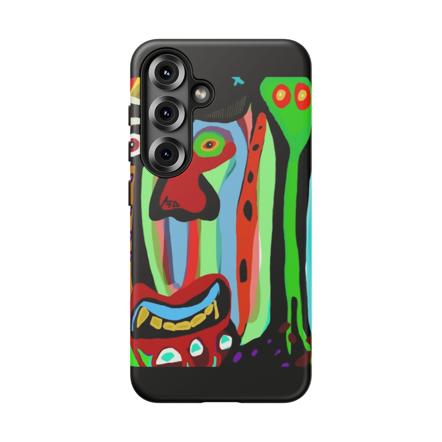 CRAZY.   Tribal Face Phone Case — Colorful Modern Art iPhone Cover