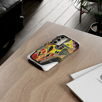 VINCENT.  Skull Riot Phone Case – Colorful Abstract Horror Art Protective Cover